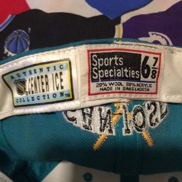 Vintage NHL San Jose Sharks fitted hat - Picture 3 of 3